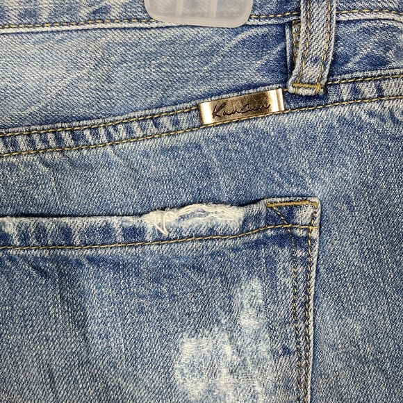 KanCan Blue Distressed Jean Shorts size 27 - Picture 3 of 12